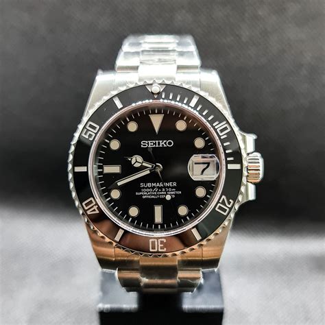 seiko mod rolex submariner|seiko submariner watch mod.